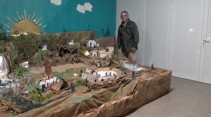 Casillas del Ángel recupera su esplendor Belenista de la mano de sus vecinos y el arte del maestro Tellado