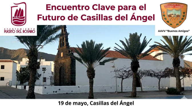 El Ayuntamiento de Puerto del Rosario y la AAVV Buenos Amigos de Casillas del Ángel trazan una hoja de ruta para el pueblo